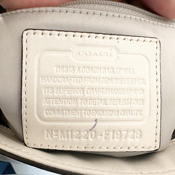 COACH Park Leather Double Handle, Pearl Bag, F19728 - Picture 6 of 7